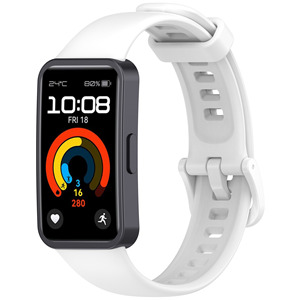 Cinturino in Silicone con Connettore Metallico per <span class=keywords><strong>Huawei</strong></span> Band 10 / Band <span class=keywords><strong>9</strong></span> / Band 8, Accessorio Sostitutivo per Braccialetto Sportivo - Product Image 4