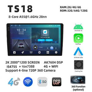 TS18 2K Android Car Radio Carplay GPS Navegación 4G DSP Video Estéreo Pantalla para Universal 9,5 10,36 Pulgadas Unidad Principal - Product Image 2