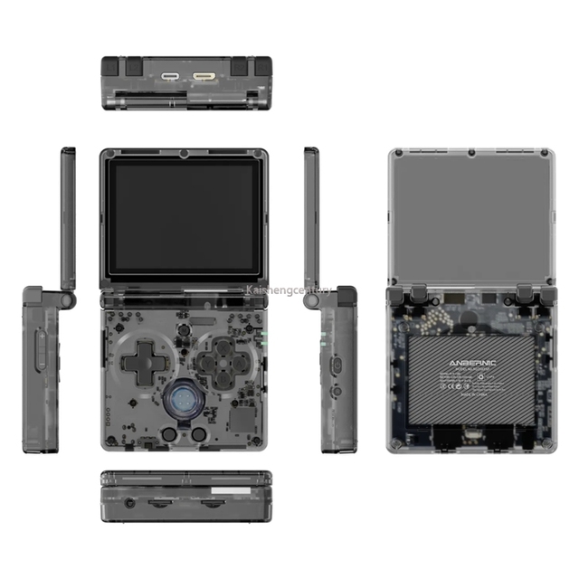 3.5 inch IPS screen Retro Flip Handheld game player for PSP PS1 Anbernic RG35XX SP Handheld game console Support
