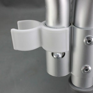 Tabouret de salle de bain en alliage d'aluminium, siège de douche, banc de bain pour personnes âgées, antidérapant, avec dossier et accoudoirs - Product Image 3