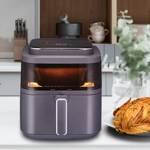 2025 fabbrica di vendita calda 6L capacità di cesto antiaderente aria cucina per Pizza <span class=keywords><strong>accessori</strong></span> per forno 1400W <span class=keywords><strong>friggitrice</strong></span> ad aria senza olio con finestra a vista - Product Image 2