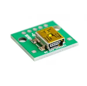 迷你 USB 转 DIP 适配器转换器 2.54毫米 PCB 板 DIY 电源 USB-02