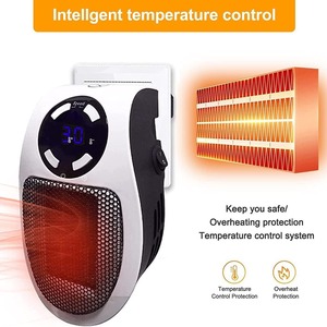 Nouveau radiateur électrique mural télécommandé, thermostat réglable, protection contre la surchauffe, commande tactile, chauffage rapide et sûr - Product Image 2