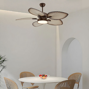 52 pouces américain fréquence Conversion ventilateur de plafond lampe cinq feuilles banane ventilateur lustre pour la maison salon intelligent ventilateur lumière - Product Image 6