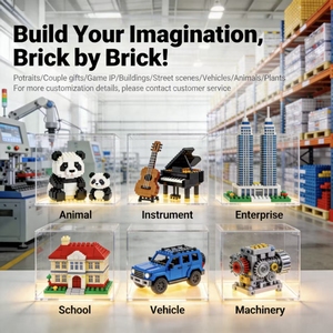 Bloques de Construcción de Cerditos Personalizables, Material ABS No Tóxico, Ladrillos de Ensamblaje Creativo DIY, Juguete Educativo, Juego de Construcción Seguro y Personalizado - Product Image 5