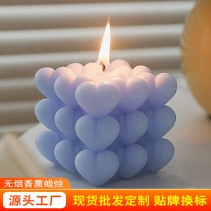 Velas Aromáticas con Forma de Corazón Northern Mu, Cera de Soja, Decoración Creativa para el Hogar, Accesorios de Fotografía - Product Image 5