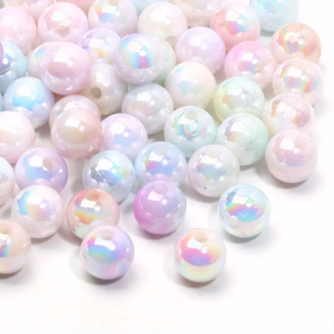 Cuentas de Plástico de Doble Color Degradado AB de 500g/bolsa, Cuentas Fantasmagoria para Fabricación de Joyería DIY - Product Image 1