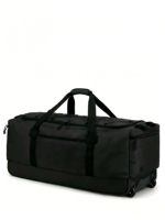 Mochila de lona plegable sin marca de 120L al por mayor, mochila con ruedas para fin de semana, almacenamiento de gran capacidad, maleta de viaje impermeable