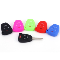 Cubierta de llave de coche inteligente de silicona duradera anticaída decorativa de alta calidad con 4 botones