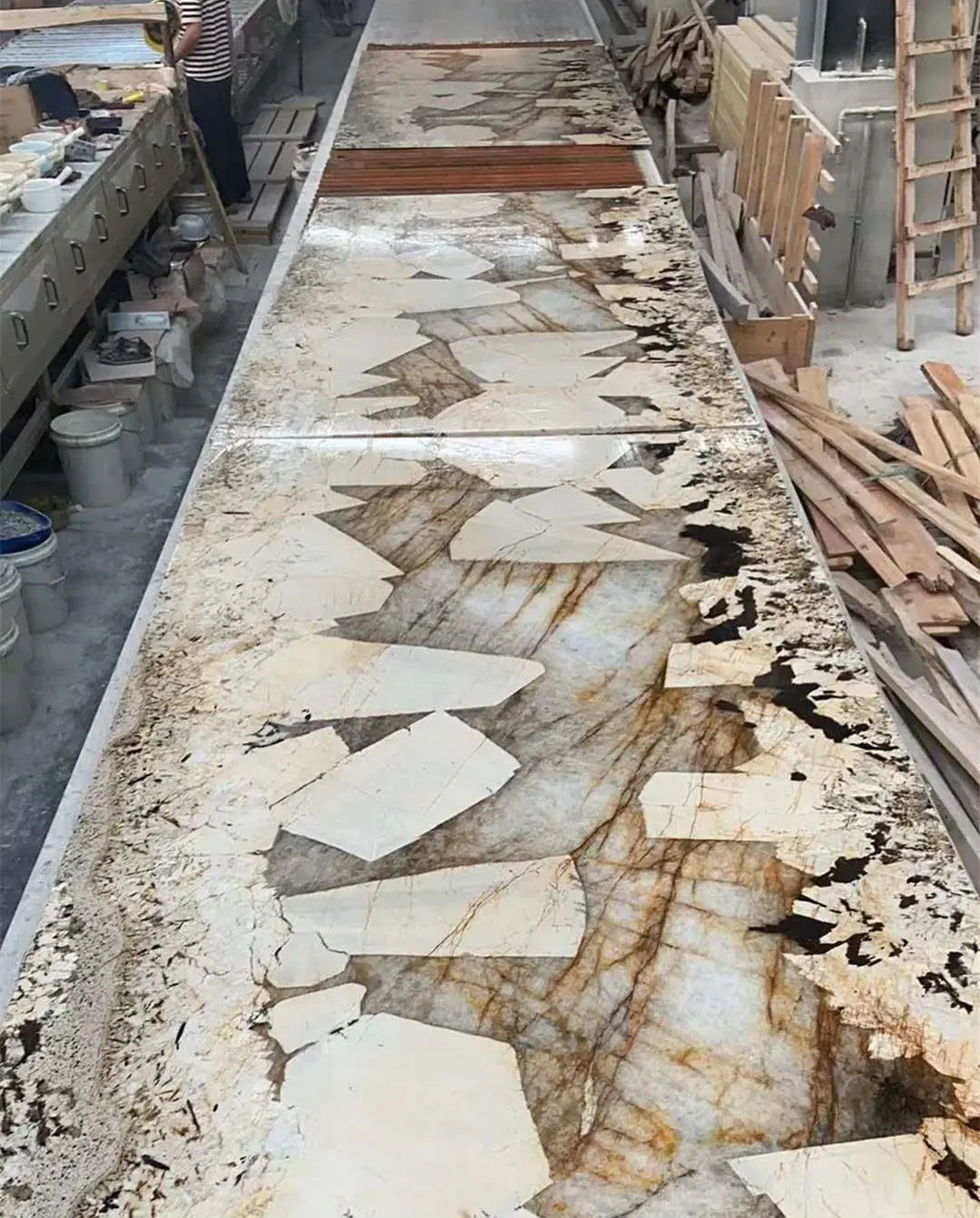 2020 파타고니아 대리석 석영 슬라브 반투명 벽 타일 조리대 테이블 판매