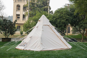 Tente <span class=keywords><strong>tipi</strong></span> imperméable de 5 m, 100 % toile de coton, tente indienne <span class=keywords><strong>tipi</strong></span>, tente de mariage, glamping en plein air pour adultes - Product Image 4