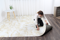 Dalles de Revêtement de Sol PVC LVT Autocollantes Imperméables en Gros