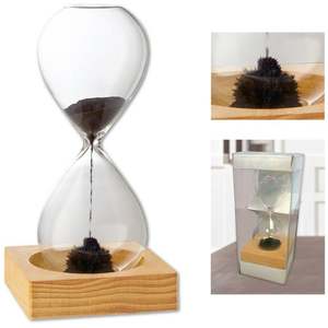 <span class=keywords><strong>Sablier</strong></span> magnétique personnalisé, cadeau publicitaire unique, horloge à sable avec poudre de fer pour la décoration de bureau et la gestion du temps - Product Image 2