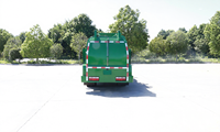 Véhicule de collecte des ordures vert Dongfeng 4x2 pour l'accès aux garages souterrains
