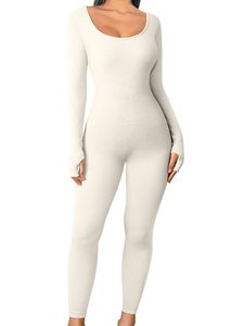 <span class=keywords><strong>Combinaison</strong></span> de yoga côtelée longue pour <span class=keywords><strong>femme</strong></span> automne/hiver, <span class=keywords><strong>combinaison</strong></span> de course et de fitness à séchage rapide à manches longues - Product Image 3