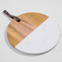 Planche à découper en bois en résine époxy personnalisée Ocean