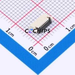 CAX-AFC34-08XIB-H1.2 FFC/FPC Connector SMD,P=0.5mm,Connector Flip Cover Type Double Side Contact / Top Bottom Contact 8P 0.5mm - Product Image 2