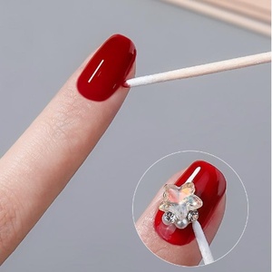 7cm Disposable Double Head Wood Cotton Swab Brush Ultra Micro Eyelash Glue Remover Makeup Cleaning <b>Tool</b> - Product Image 5