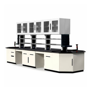 Banco da Laboratorio Mobile di Alta Qualità con Struttura a C, Piano di Lavoro in Granito Resistente agli Agenti Chimici, Tavoli da Laboratorio con Lavello per Uso Clinico - Product Image 1