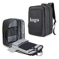 Sac à dos pour ordinateur portable résistant à l'eau pour homme avec logo personnalisable, adapté aux déplacements professionnels, multifonctionnel, sac de voyage de loisirs