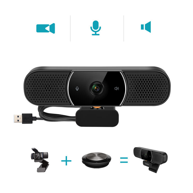 Plug and Play Conference Camera with Privacy Cover WeDoInnov SeeUp Mini for Business Online Video Meeting
