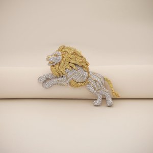 Broche de luxe en diamant, argent sterling 925, bijou raffiné et élégant, épingle de mode pour mariage, fête, usage quotidien, cadeau pour femme - Product Image 3