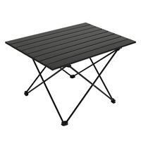 Table pliante en alliage d'aluminium à cadre en X, pieds fins, plateau alvéolé rectangulaire, montage rapide, portable, pour repas en extérieur