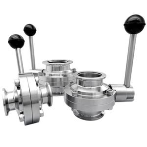 Nhà Máy Giá Kf16, Kf25 Chất Lượng Cao SS304 Thép Không Gỉ Của Nhãn Hiệu Chân Không Loại Van Bướm - Product Image 2