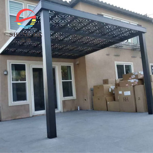Cama Doble <span class=keywords><strong>de</strong></span> Exterior Moderna y Lujosa con Pérgola <span class=keywords><strong>de</strong></span> Aluminio, Tumbona con Cortinas, Cabana <span class=keywords><strong>de</strong></span> Playa, Tumbona <span class=keywords><strong>de</strong></span> <span class=keywords><strong>Jardín</strong></span> <span class=keywords><strong>para</strong></span> Resort y Hotel - Product Image 4