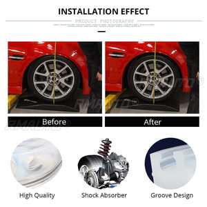 2 amortisseurs de voiture rouges et blancs, ressorts de suspension, tampons de protection, type B/D/E/F, coussin universel pour la plupart des véhicules - Product Image 6