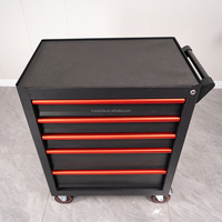 Armoire à outils mobile robuste à 5 tiroirs avec serrure à clé - Capacité de charge de 300 kg - Chariot de rangement pour garage et atelier