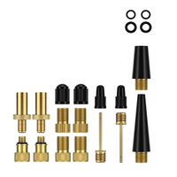 MAXFORD 21Pcs Pompe à bille Aiguille DV SV AV Valve Adaptateur Bike Presta Schrader Valve Adaptors