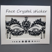 Bijoux de visage Rave, bijou de visage, tatouage, cristal, yeux, corps, strass, autocollants pour fête de Festival, vente en gros