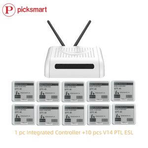 Система ассортиментации складских запасов PICKSMART Eink PTL V14 с 4,2-дюймовым дисплеем, Wi-Fi, электронными ценниками, демонстрационный комплект, белый корпус, питание от сети/аккумулятора - Product Image 2