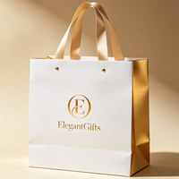 Sacs en papier personnalisés Ching TA avec votre propre logo, matériau recyclable, pelliculage mat, poignée en corde de coton pour bougies et artisanat