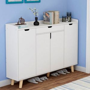 Zapatero moderno simple con <span class=keywords><strong>madera</strong></span> maciza <span class=keywords><strong>MDF</strong></span> para el hogar, sala de estar, dormitorio, almacén al aire libre, uso en gimnasio - Product Image 4