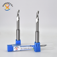 Fraise à fenêtre Warrior's Bit en aluminium CNC, queue de 8 mm, à une dent, en acier HSS, haute efficacité, pour fenêtres en alliage d'aluminium