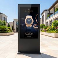 AIYOS Outdoor High Brightness LCD Digital Signage 2500-4500 Nits IP65 Waterproof DOOH Advertising Display Remote CMS OEM
