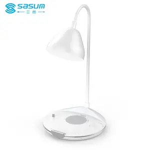 SASUM SW06A Table lamp model Adjustable Wireless Charger For Led Desk Lamp 4 In 1 Wireless Charger
