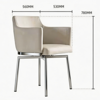 Chaise de salle à manger pivotante avec revêtement en microfibre, mousse haute densité, structure en acier carbone, rotation à 180 degrés pour salle à manger ou bureau