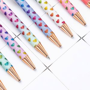 Custom Durable Plastic Sparkly Glitter Pens with Black Ink Refills Cute Journaling & Office Gifts for Women - Product Image 3