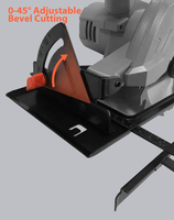 Sierra Circular inalámbrica, herramientas eléctricas con batería, 20V, 140mm