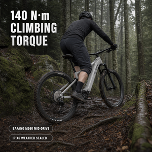 Vélo de montagne <span class=keywords><strong>électrique</strong></span> à suspension intégrale Enduro Trail Downhill 29er M560 Mid Drive 500W 140Nm 4 pistons hydrauliques avec capteur de couple - Product Image 2