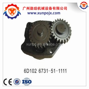 PC200 PC300-5 6D102 6D108 S6D102E S6D108 Oil <b>Pump</b> 6731-51-1111 6221-51-1101 6735-51-1111 6734-51-1110 6735-51-1110 - Product Image 3