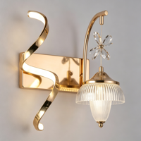 Applique Murale de Luxe Dorée à LED Spirale Dimmable pour Chambre, Chevet, Hôtel, Couloir – Vente Directe Usine