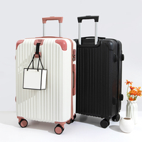 Valise de voyage rose pour affaires avec serrure à combinaison