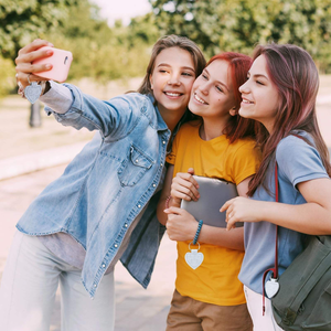 พวงกุญแจรูปหัวใจทำจากผ้าสักหลาด พิมพ์ลายซิลค์สกรีน ขนาด 4.1x4.5 ซม. ของตกแต่งบ้านสำหรับเทศกาล - Product Image 6