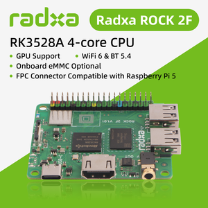 Radxa ROCK 2F RK3528A, processeur 4 cœurs, GPU, et sortie 4K, stockage flexible, emplacement EMMC intégré, multimédia ARM Mali450 Radxa - Product Image 5