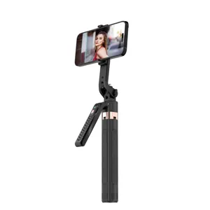 Perche à selfie portable tout-en-un avec suivi du visage AI Stabilisation de la rotation à 360 degrés Extension de 180cm Suivi de la hauteur Gim