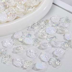 500グラム/バッグ小型シェルキャベツの葉ビーズ模造真珠DIYビーズイヤリングジュエリーアクセサリー - Product Image 2